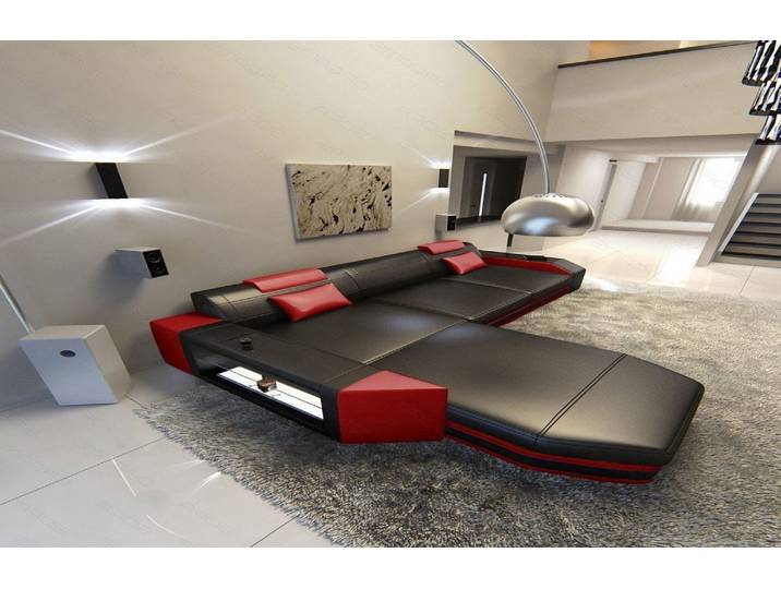 Ecksofa Prato L-Form in Leder