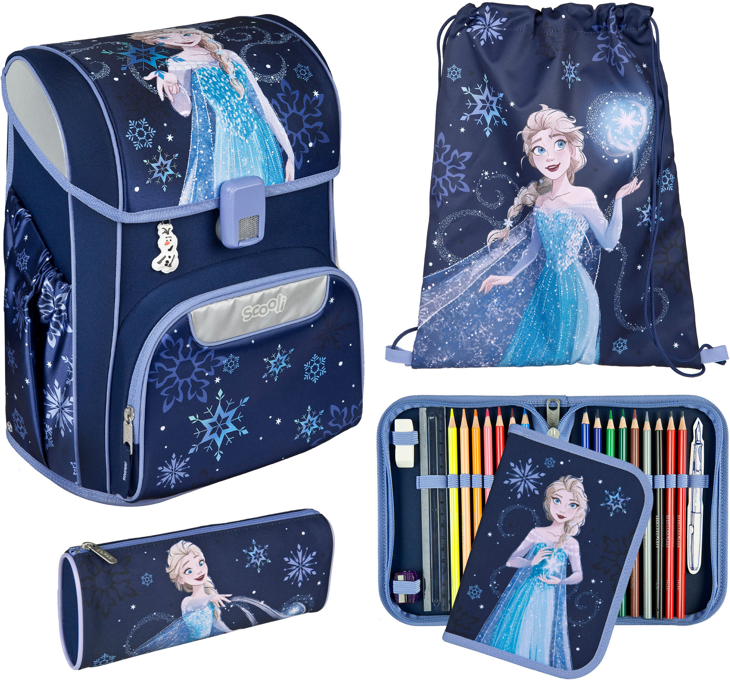 Scooli "Easy Start" Reflektoren frozen B/H/T: 29,5cm x 36,5cm x 29cm