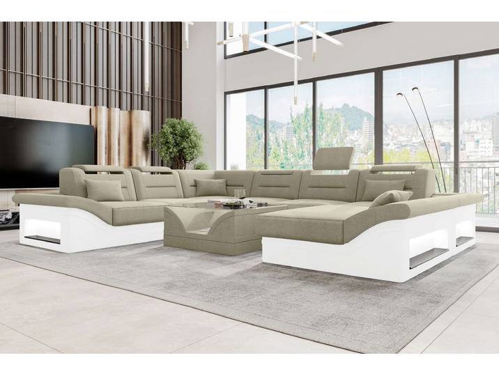 XXL Wohnlandschaft Enzo Stoffsofa