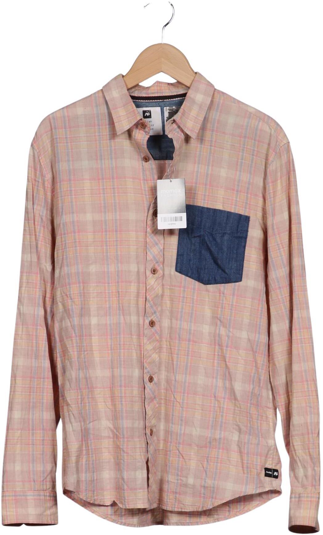 Analog Herren Hemd, Beige, Gr. M, Baumwolle - Second Hand