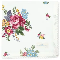 GreenGate Stoffserviette mit Spitze Elina, 40 x 40 cm