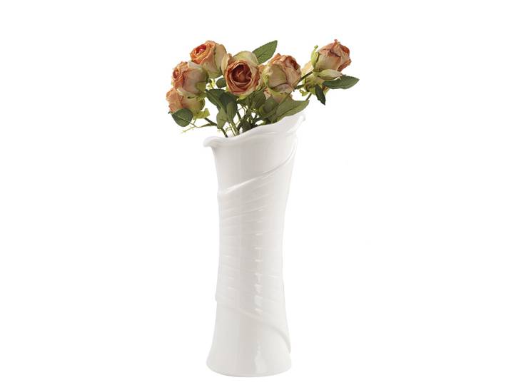 Vase en céramique artistique irrégulier CX, ornement pour salon, arrangement de fleurs séchées