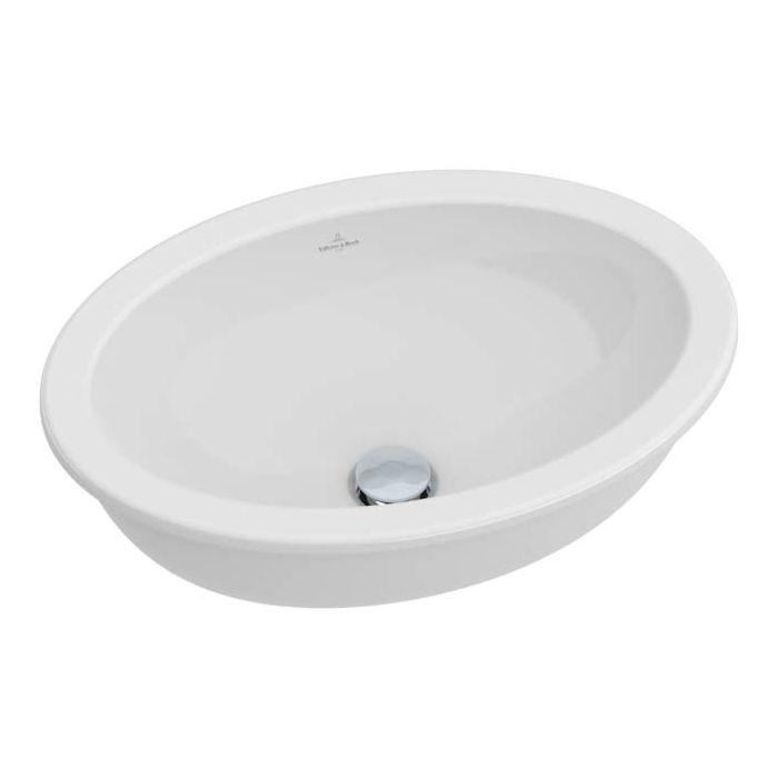 Villeroy & Boch Unterbauwaschtisch Loop & Friends 48,5 x 32,5 cm, weiss Ceramicplus, mit Überlauf