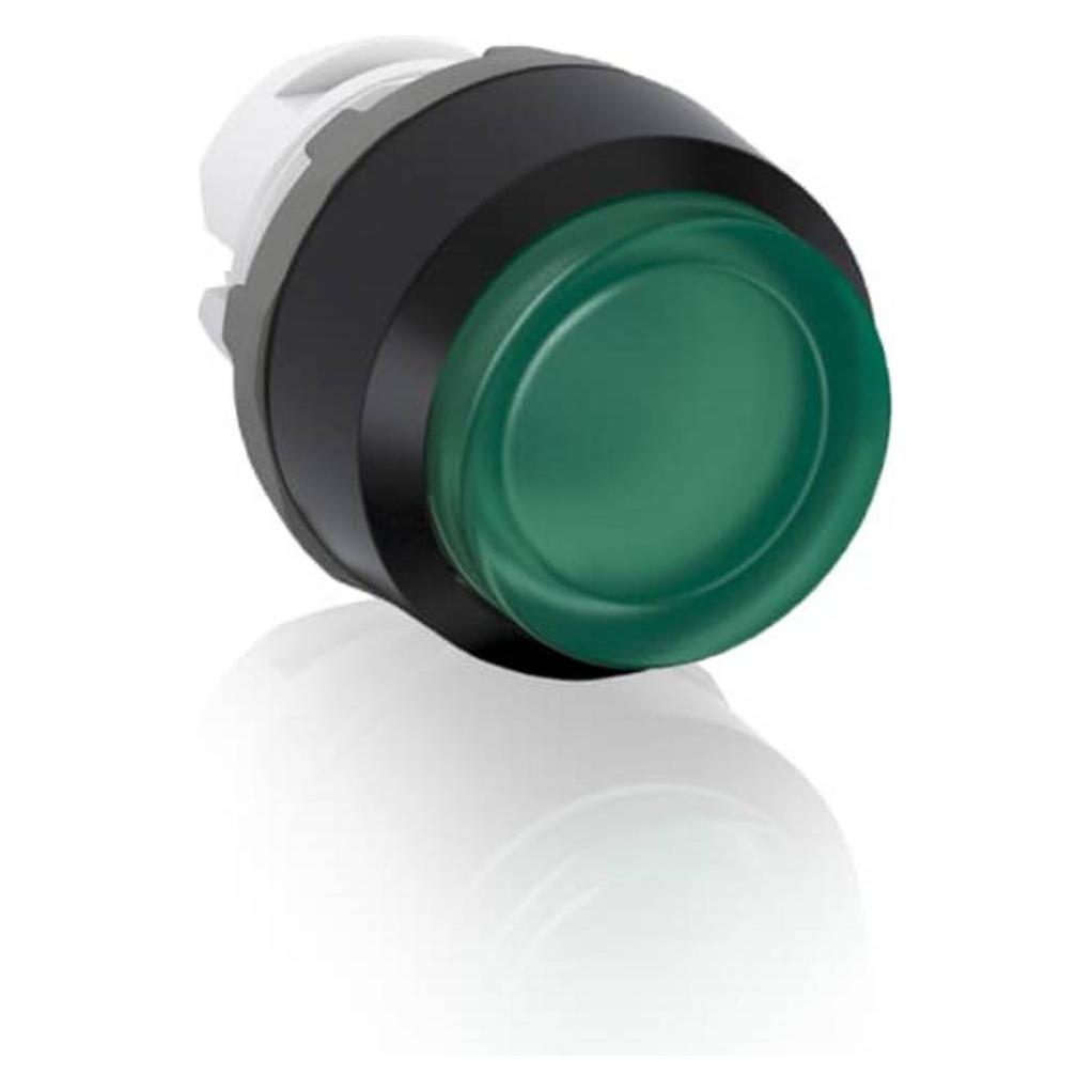 Thomas & Betts MP3 Drucktastenkopf Ø 22.5mm, Grün Tastend Rund (1SFA611102R1102)