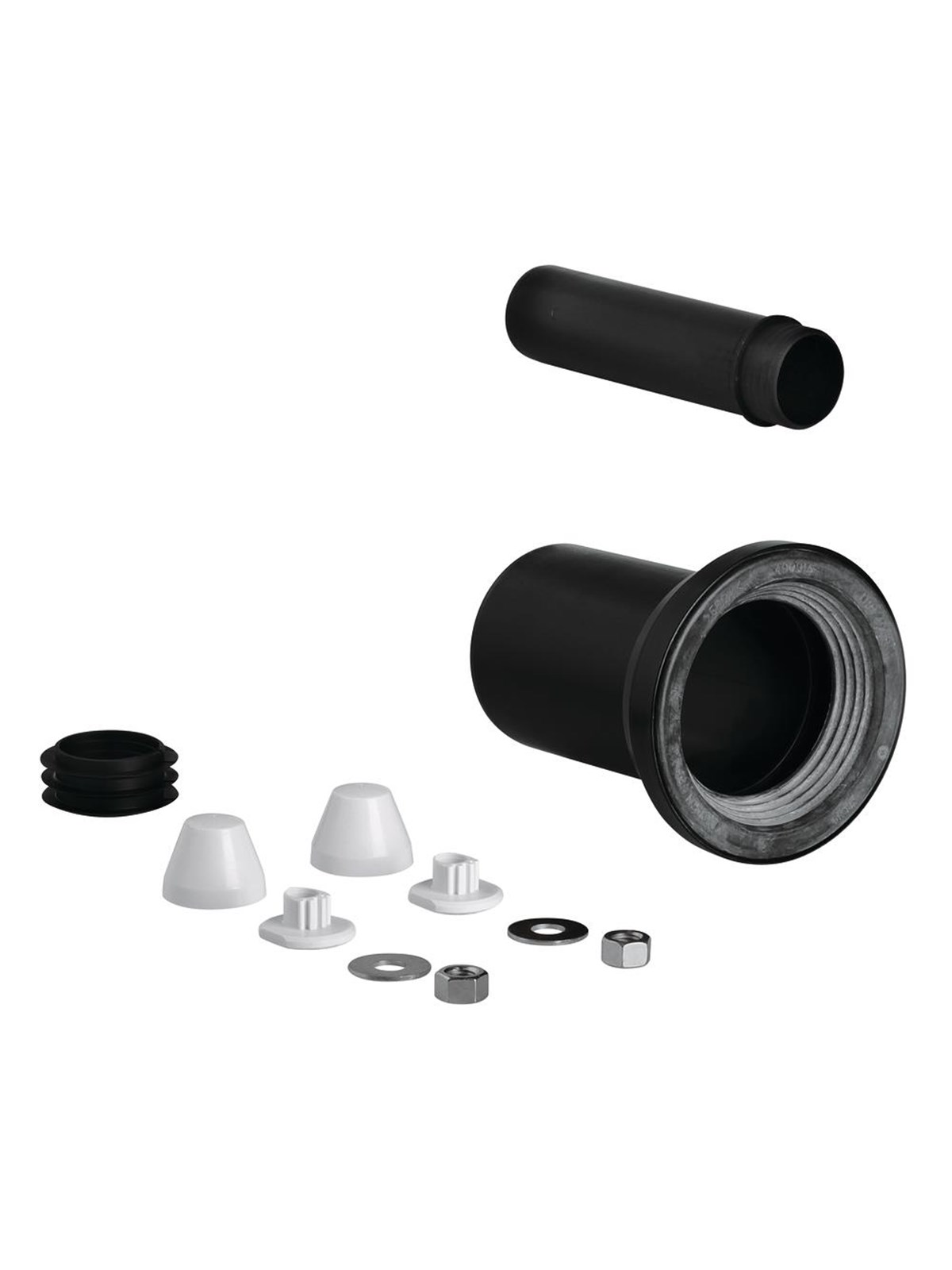 Grohe WC Zu- und Ablaufgarnitur, schwarz