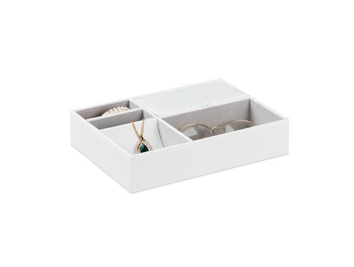 Relaxdays Sieradendoos met lederlook