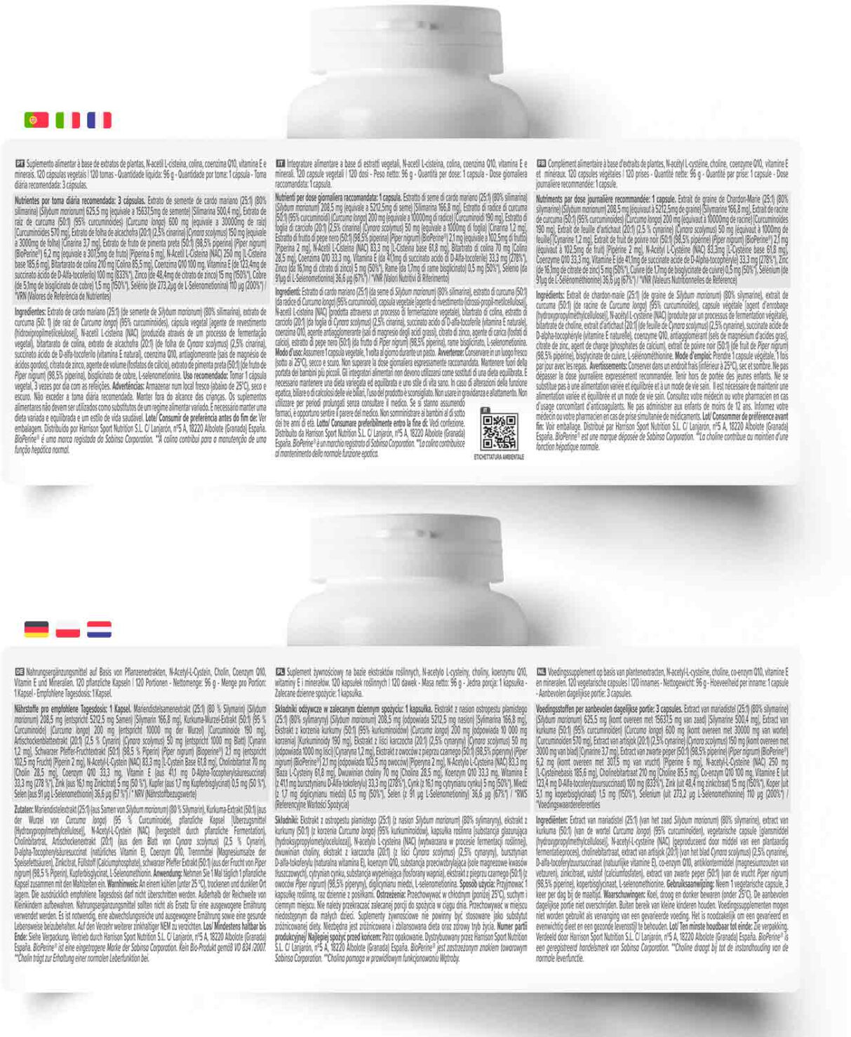 HSN Liver Care (saúde hepática) - 120 veg caps - Saúde hepática - Cápsulas Vegetales - 120 Serviços