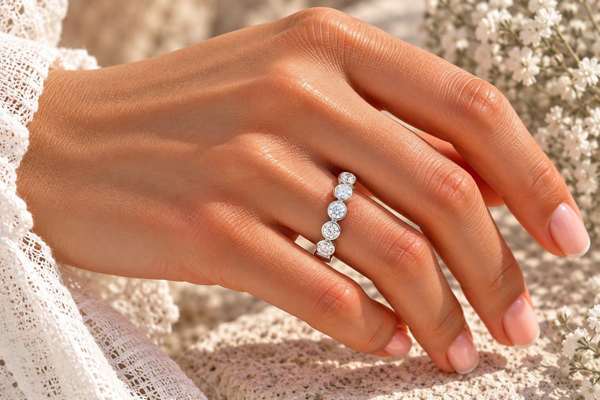Brillantring Weißgold 585 14K Brillanten 1ct lupenrein 20