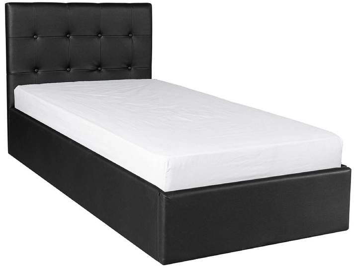Kastenbett ALIX 90x200cm schwarz