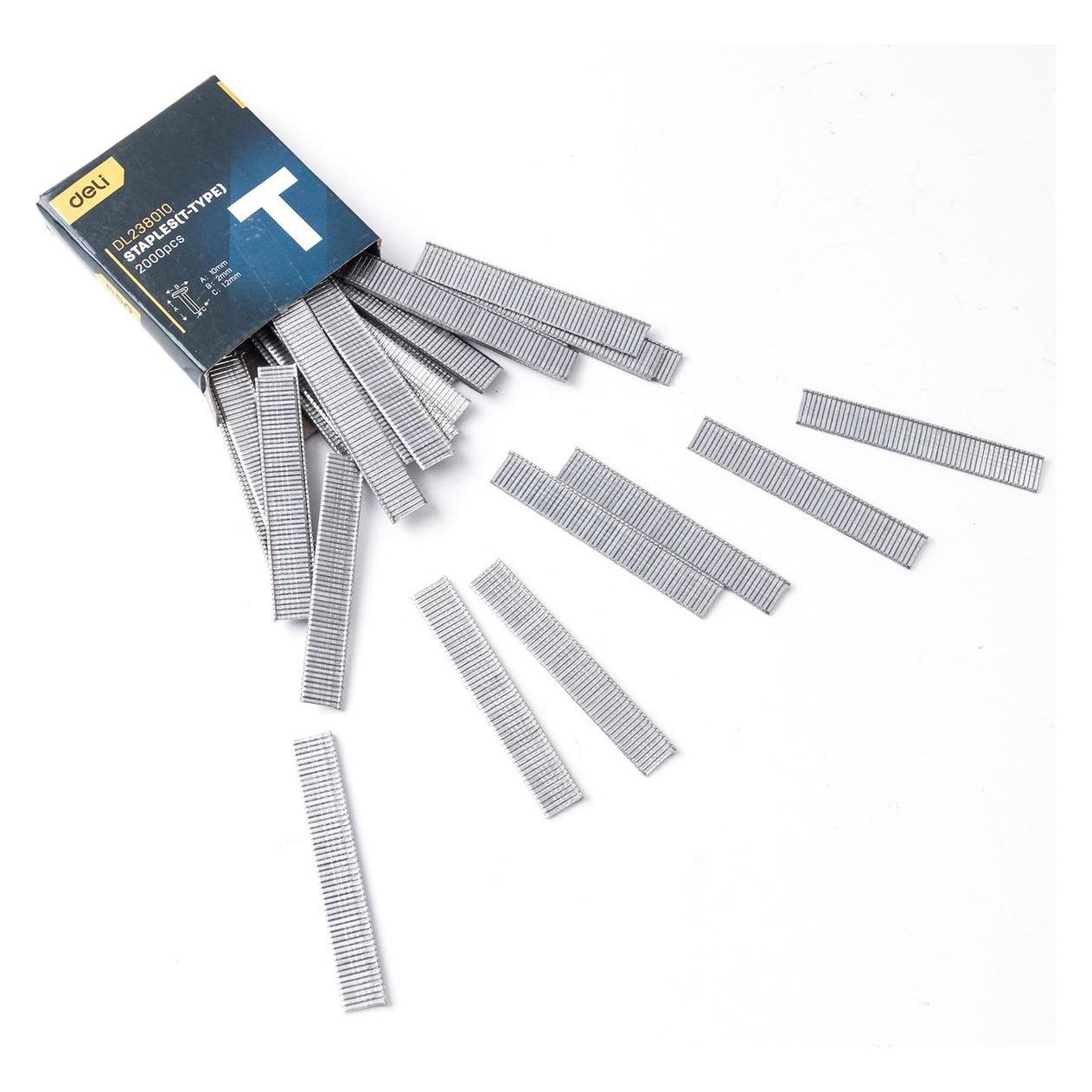 Deli Tools Staples type T EDL238010, 2000 pieces (2000x) (1620736955)