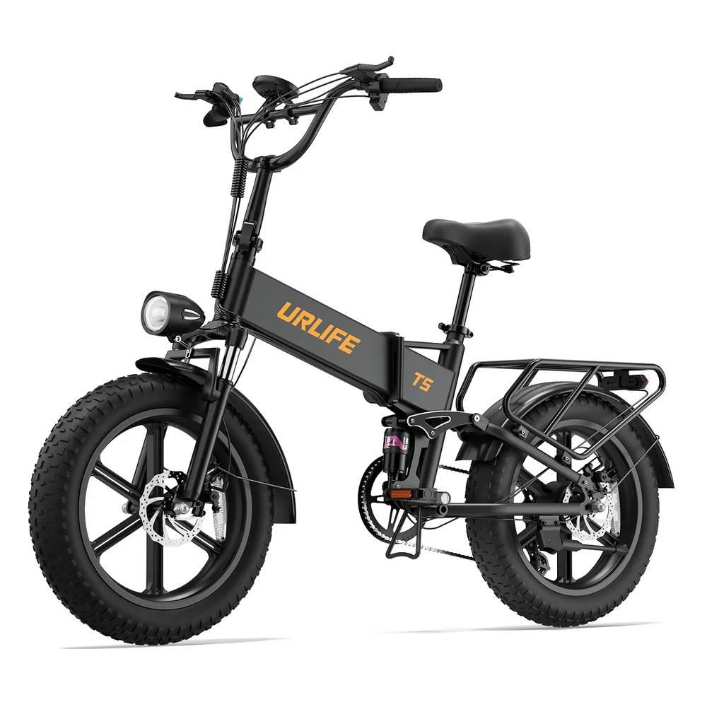 T5 klappbares 20-Zoll All-Terrain-E-Fahrrad für Erwachsene, 250W, 48V 13Ah, einteilig geformte Felgen, Vollfederung, 120 kg maximale Traglast