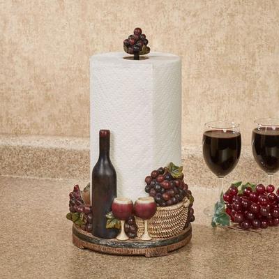 Touch of Class Wine Picnic Paper Towel Holder Multi Earth , Multi Earth