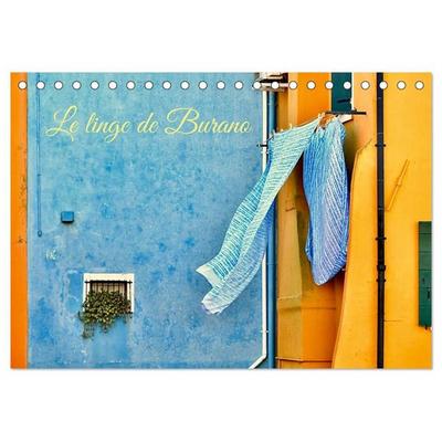 Le linge de Burano (Calendrier de bureau 2027 DIN A5 vertical), CALVENDO calendrier mensuel