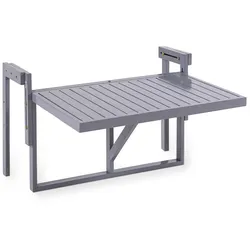 Hardin 1fachgut Klappbarer Balkon-Hängetisch aus Akazienholz, ca. 64 x 76 x 51 cm – Hellgrau