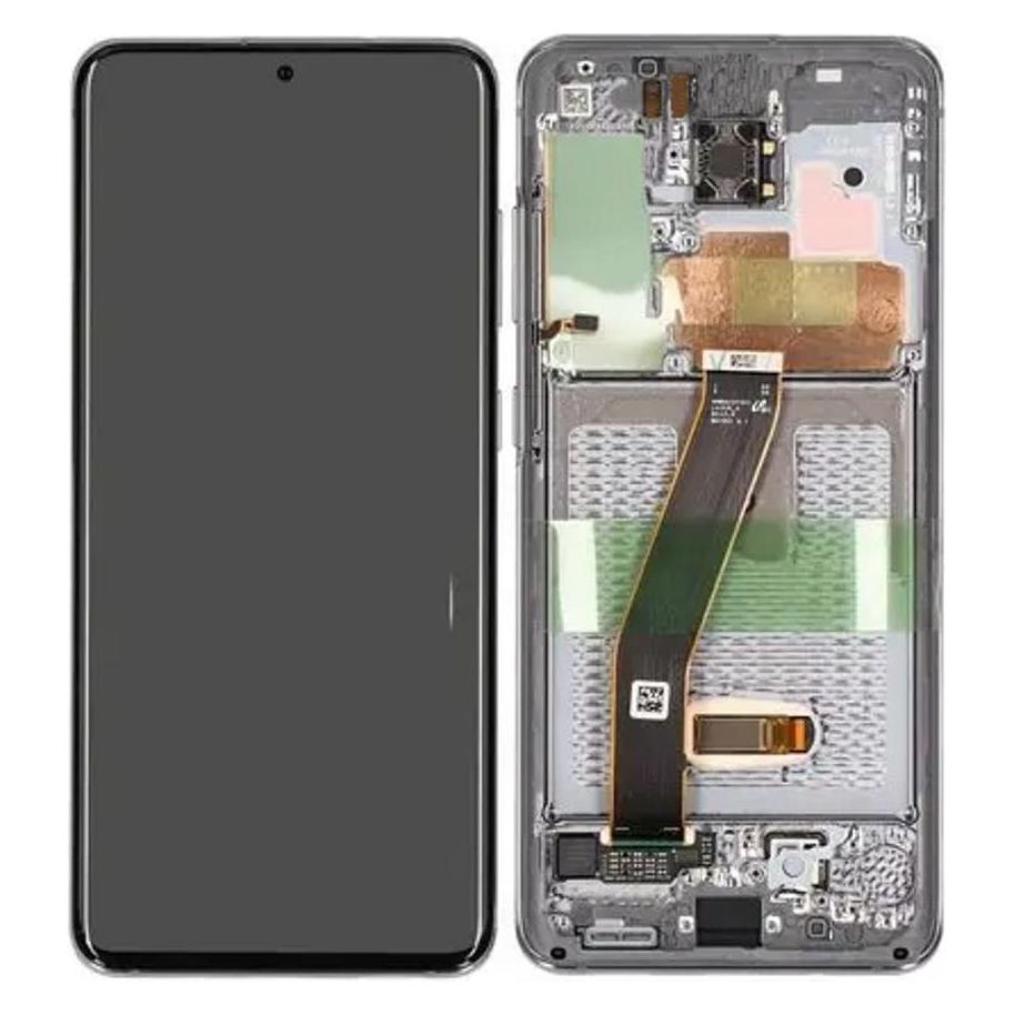 Samsung Galaxy S20 5G LCD display without camera - Grey (Display, Samsung Galaxy S20 5G) (GH82-31433A)