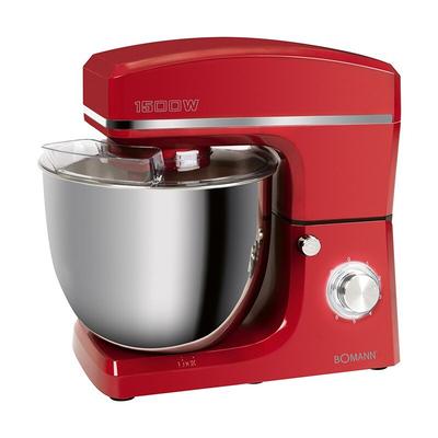 KM 6036 CB 10L 1500W Multifunktionelle Küchenmaschine Rot für den nicht intensiven Gebrauch Bomann