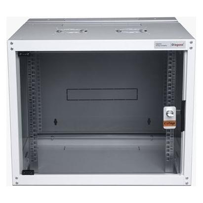 Legrand EvoLine 19" wall-mounted distribution board 9U, 600x600mm, 65 kg, glass door (9 HE, 19 Zoll Rack) (HALLEGEVO9U6060)