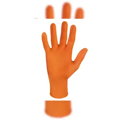 Meditrade Einmalhandschuhe StellarGrip Orange - 500 Nitrilhandschuhe - puderfrei - Gr. XXL