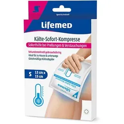 Lifemed Kälte-Sofort-Kompresse 13 cm x 15 cm weiß Größe S 1 Stück
