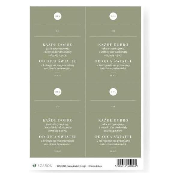 Szaron Widmungsaufkleber - Alles Gute (4 Sticker) (47604113)
