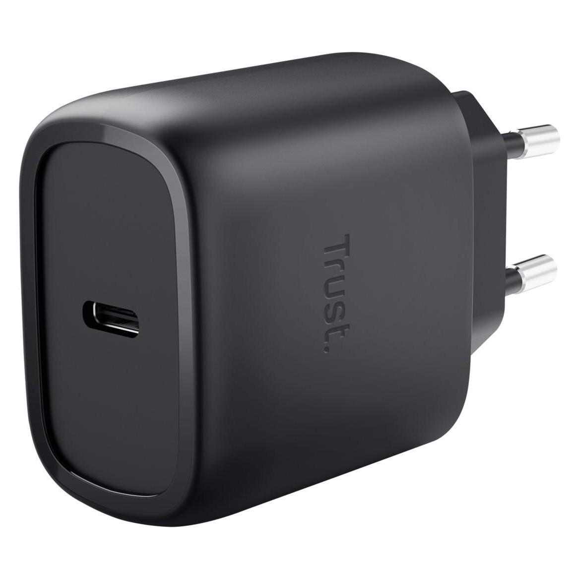 Trust Maxo 45w USB-C Gan Charger Blac (45 W, 1 Port) (25521)