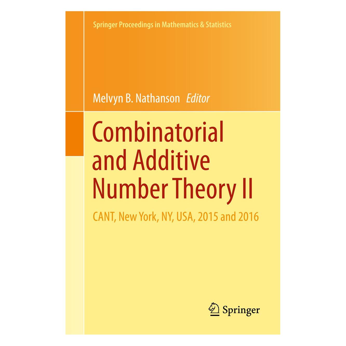 Springer Combinatorial and Additive Number Theory II (Englisch, Hardcover, Melvyn B. Nathanson) (9783319680309)