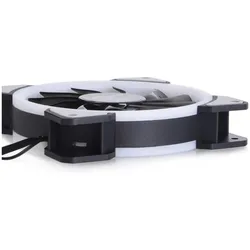 Alphacool Alpha Eiszyklon Aurora LUX Digi RGB 3er 1015791 (120 mm, 3x), PC Lüfter, Transparent, Schwarz, Mehrfarbig