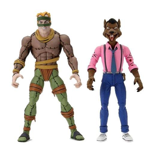NECA Teenage Mutant Ninja Turtles Actiefiguren set met Rat King en Vernon, 18 cm, NECA54162