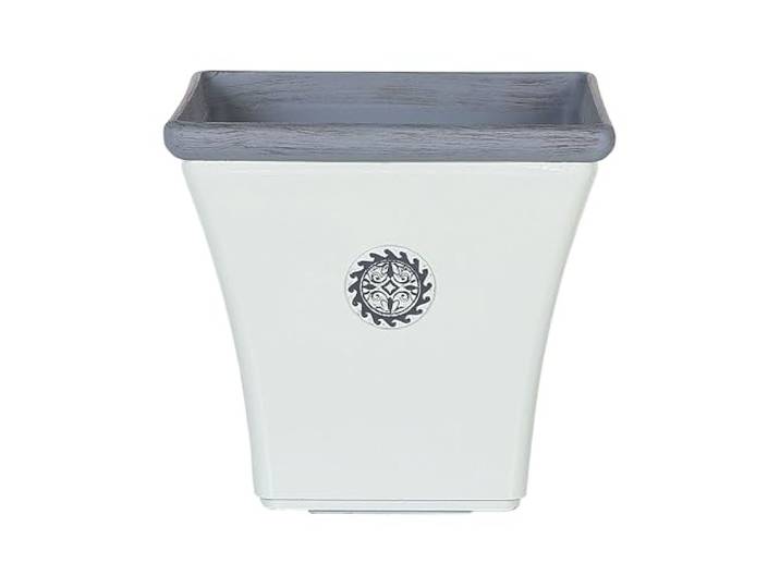 Eleganter Blumentopf weiß 37x37x35 cm Elateia