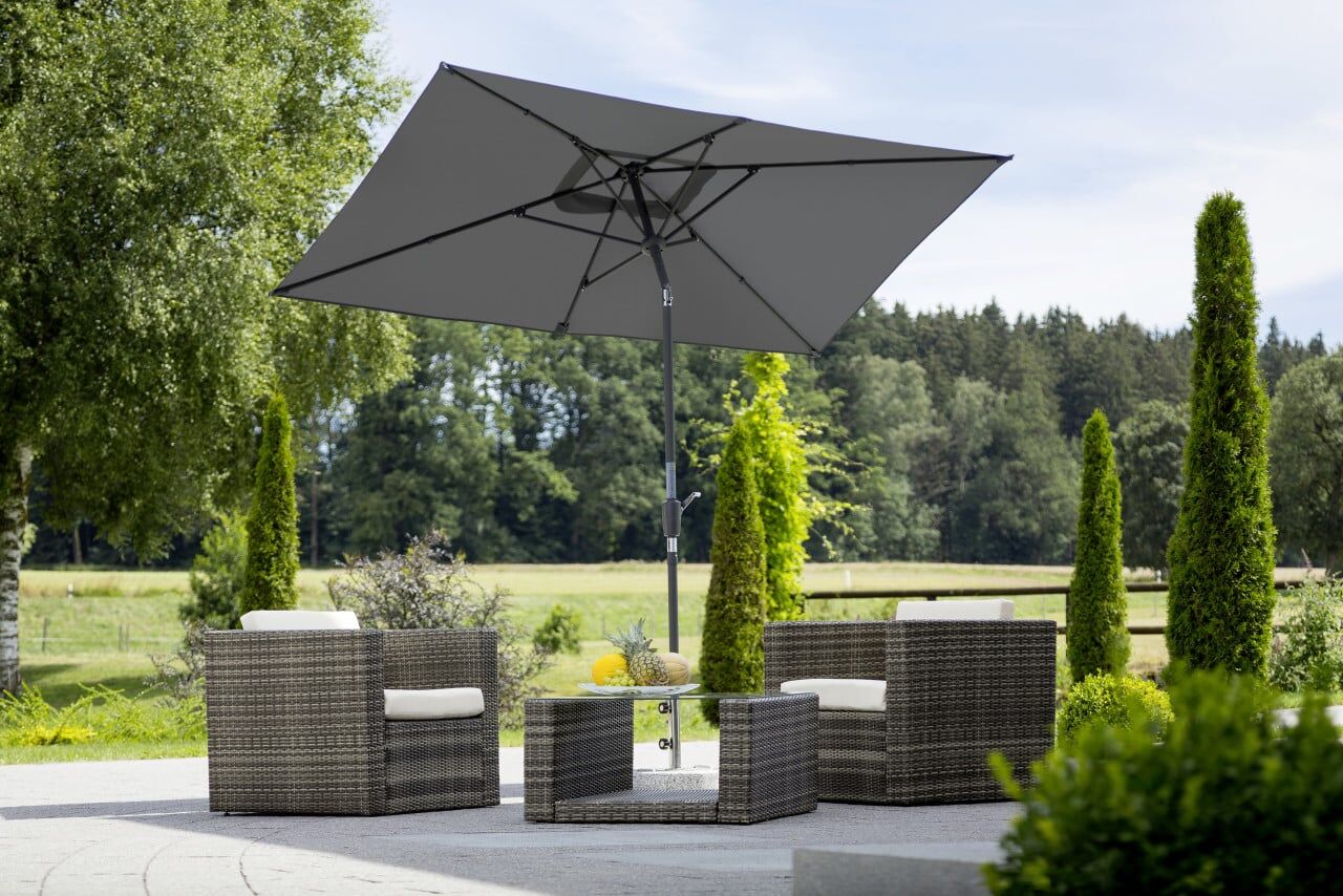 Schneider Schirme Schneider Sonnenschirm Tunis anthrazit 270 x 150 cm