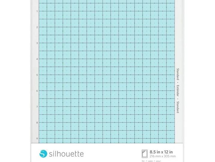 Schneidematte Silhouette Cyan Kunststoff T 30.5 cm B 21.6 cm - Farbe: Hellblau/Weiss