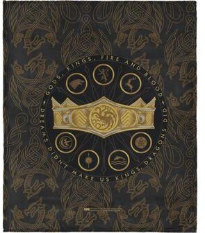 Northwest Warner Brothers House of the Dragon Silk Touch Throw Blanket