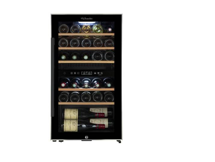 La Sommelière Weintemperierschrank ECS31.2Z, für 29 Standardflaschen á 0,75l,2 Zonen, SMART, Weinkühlschrank freistehend