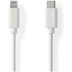 Casativo 2er-Set iPhone Ladekabel, Lighting Kabel, USB-C, MFi Zertifiziert, 1 m, weiss (1 m, USB 2.0, 18 W), USB Kabel