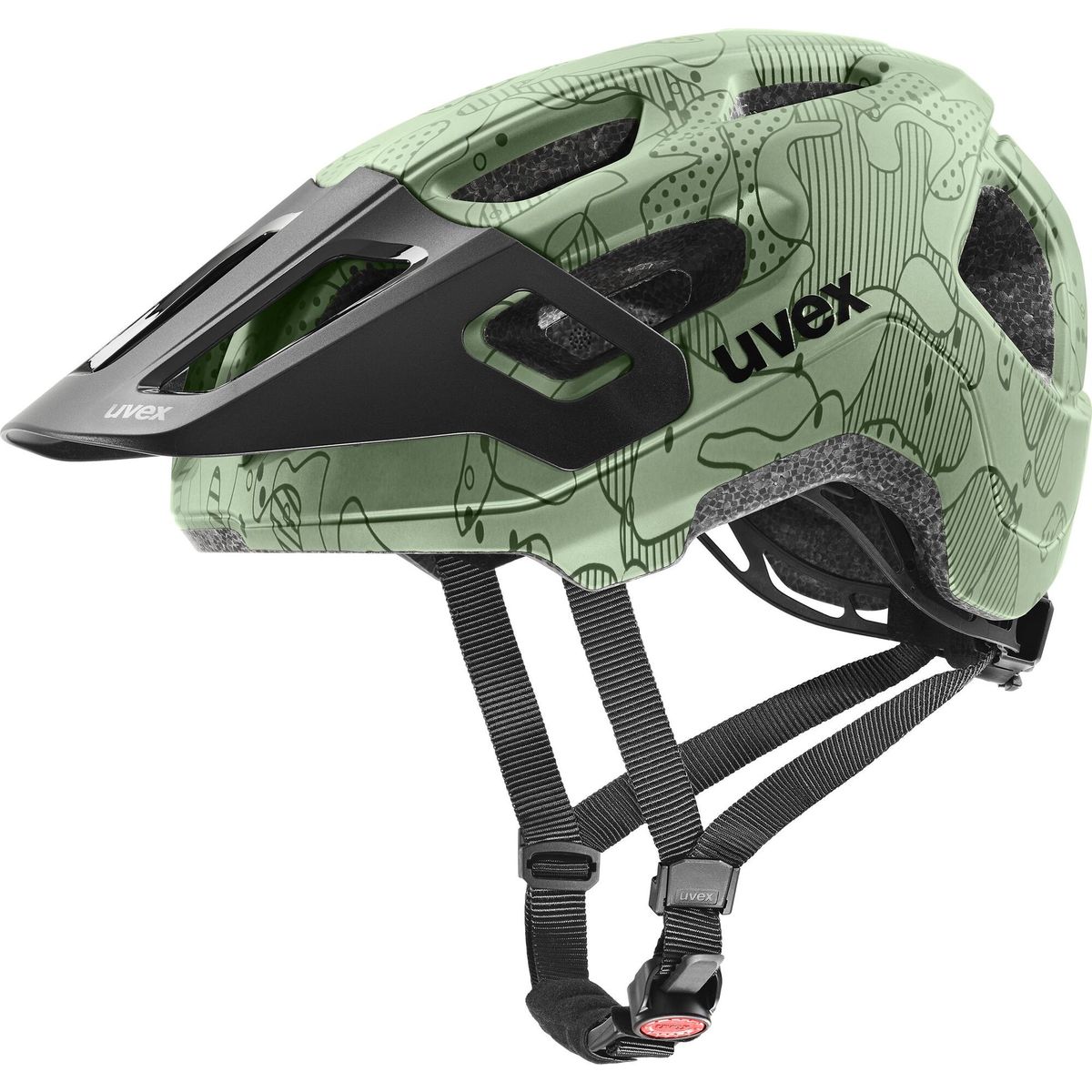 Uvex React jr. moss green altimeter matt 52-56 cm S4107070815