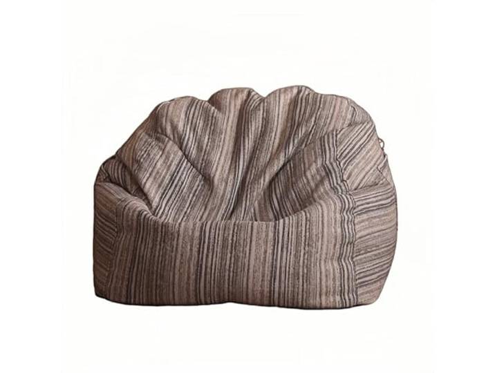 Xumh2024-3 Sitzsack Einzelsofa, faules Sofa for Balkon, waschbarer Sitzsack, Wohnzimmer, Tatami-Liege(Bruin,Groß)