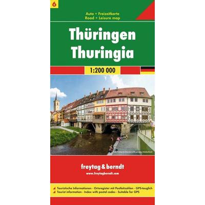 freytag & berndt Straßenkarte Thüringen 1:200.000, Sonstige von , KOMPASS Freytag & Berndt, 978-3-7079-0058-3