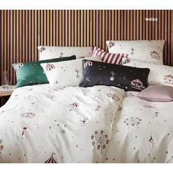 Elegante Mako-Satin Bettwäsche Variete - 155x220 cm + 40x80 cm	weiss