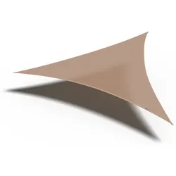 PLATINUM Sonnensegel, 3-Eck, 5m, sand