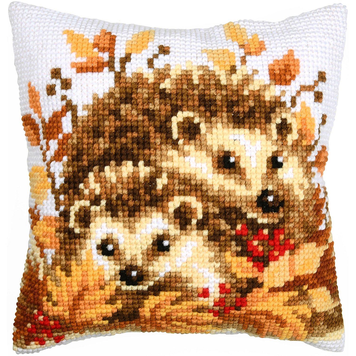 Kreuzstichkissen "Igel"