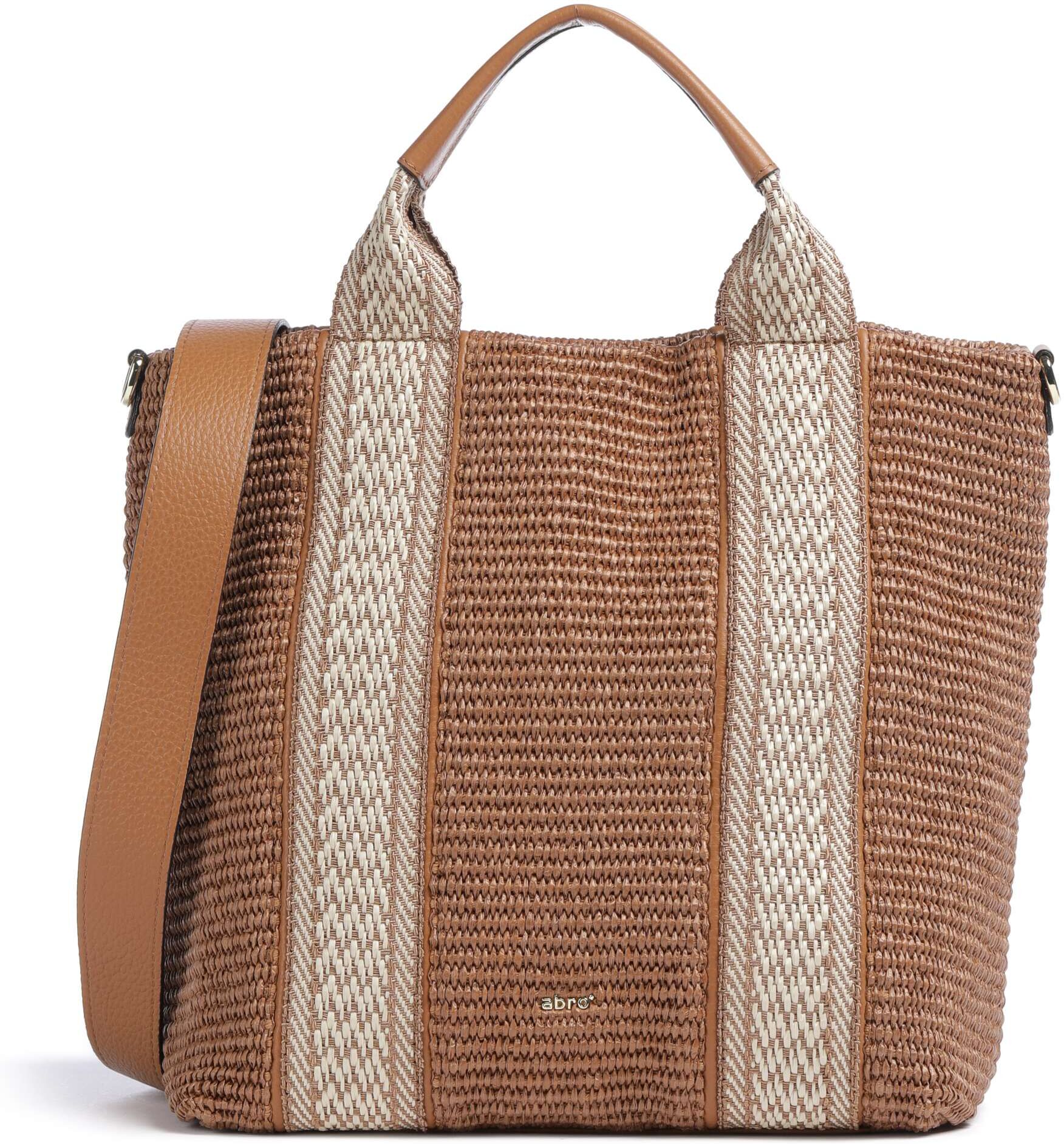Abro Raffia Kaia Handtasche, braun