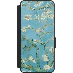 Nivocase Klapphülle für Xiaomi Redmi Note 14 5G Handyhülle aus Kunst Leder NIVOflip schwarz Kunst Malerei (Xiaomi Redmi Note 14 5G), Smartphone Hülle, Schwarz