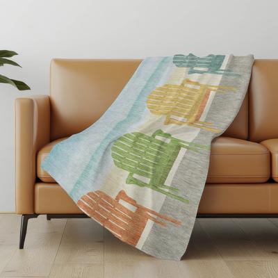Addison Rugs Premium Machine Washable ASB146 Beach Chairs Sherpa Throw Blanket