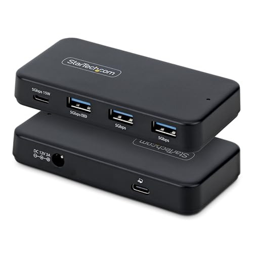 StarTech 4-poorts USB-C en USB-A hub, 5 Gbps, 36W, zelfgevoed (311UE-USB-HUB)