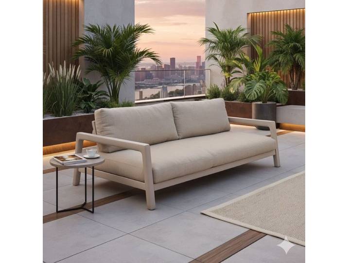 Zebra Cozy Gartenloungesofa Sitztiefe verstellbar Aluminium/Rope/Sunproof