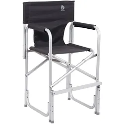 Bo-Camp, Kinderstuhl + Kindertisch, Kindercampingstoel - Opvouwbaar - Aluminium - Antraciet (Kinderstuhl)