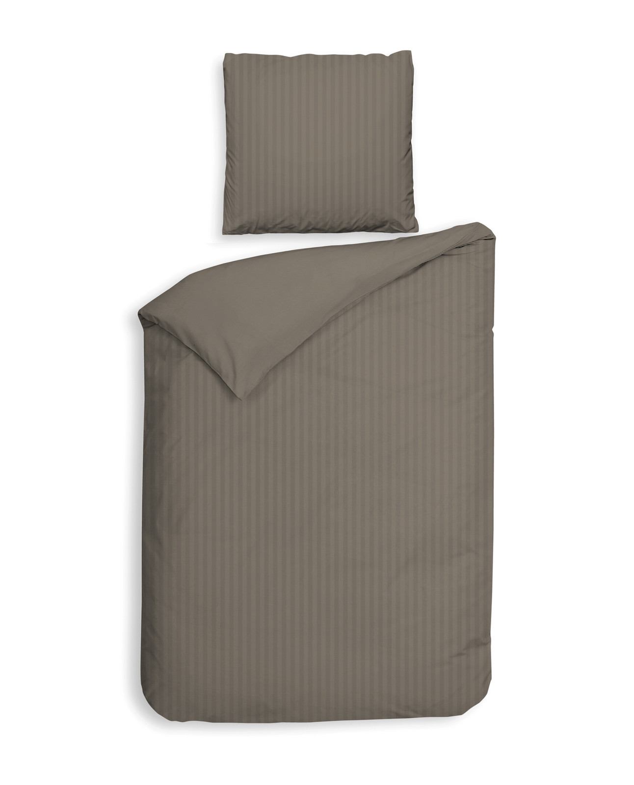 HNL Living Banda beddengoed taupe/grijs 135 cm