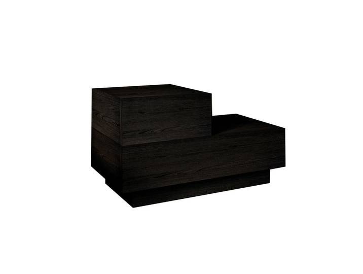 Nachttisch Kayra Schwarz B: 70cm