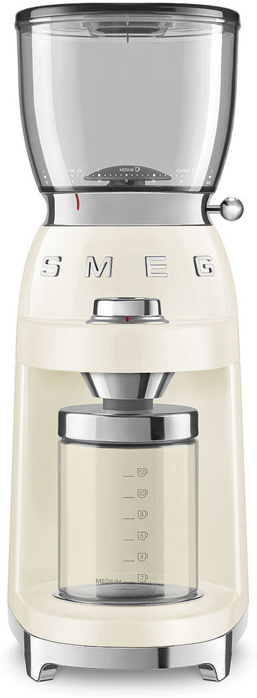 Smeg CGF01 50s Style Retro Coffee Grinder Cream 350ml