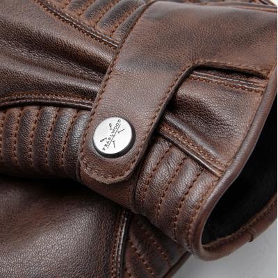 Lederhandschuhe PEARLWOOD "BRITT", Herren, Gr. 9, braun (oleva), Schafsleder, Handschuhe